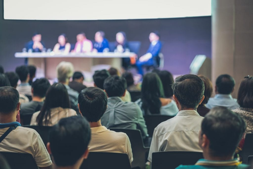 audience in conference hall